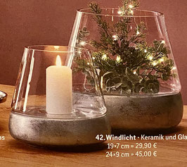 Formano Windlicht Keramik und Glas zauberhaft