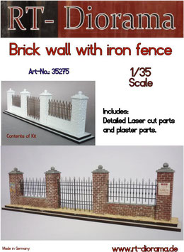 Brick wall with Fence