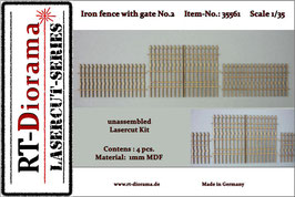 Iron fence with gate No.2  1/35
