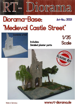 Diorama-Base: "Medieval Castle Street" 1/35