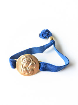 Madonna with Jesus baby gold / royal blue  OUT OF STOCK!