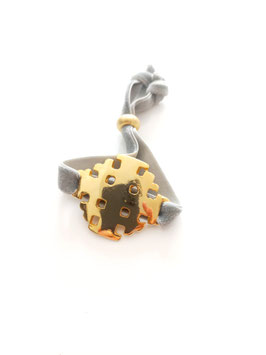 Jerusalem cross -gold / grey