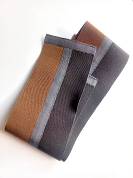 Waist belt dark brown / grey