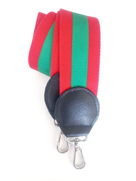 Shoulder strap - red / green