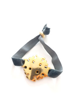 Jerusalem cross - gold / dark grey