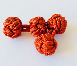 Silk knots - terracotta