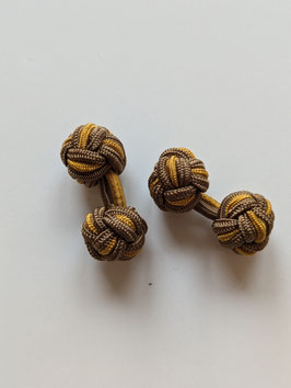 Silk knots brown/ocker