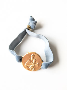 Madonna con Jesus gold / double faced / elephant grey