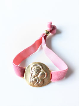 Madonna with Jesus baby gold / rosa  OUT OF STOCK!