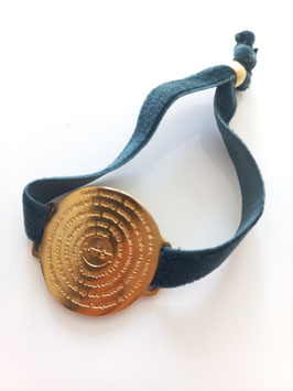 Pater Noster - gold plated / bottle green