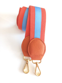 Shoulderstrap orange/baby blue