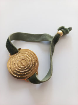 Pater Noster - gold plated / olive