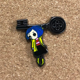 Coraline - Spilla - Coraline e chiave bottone