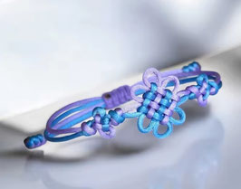 Bracciale Azzurro/Viola Rumi