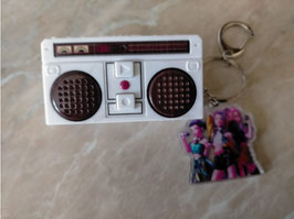 Portachiavi Kpop Demon Hunters Mini Radio con registratore - musica Golden