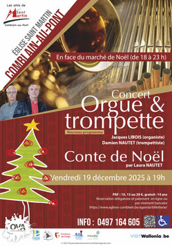Concert de Noël, vendredi 19 décembre à 19 H, ticket gratuit enfant -14 ans