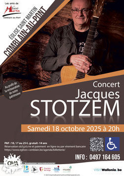 Jacques STOTZEM le samedi 18 octobre 2025 à 20 h, ticket n°