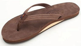 Rainbow Sandals Women's Single Layer Premier Leather with Arch Support and a Narrow Strap (eXpresso)