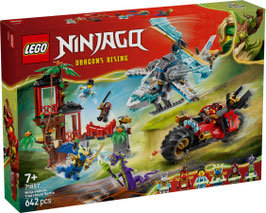 LEGO® NINJAGO® 71857 Showdown am Baumhaus mit dem Ninja-Bike