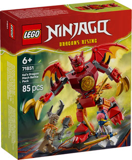 LEGO® NINJAGO® 71851 Kais Drachen-Mech Battle Set