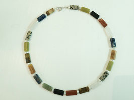 Bunte Edelstein-Kissen-Kette