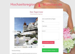 Anbieter-Präsenz auf Hochzeitsregion-München.de