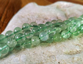Grüner Fluorit Kugeln 6 mm - Strang
