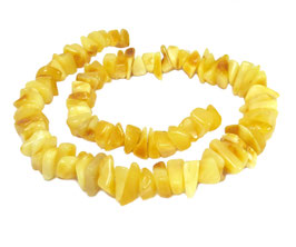 Bernstein Splitter Nuggets Butterscotch ca. 8-14 mm - Strang