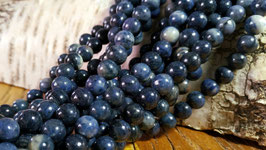 Dumortierit (Blue Moon Quarz) Kugeln 8,5 mm Strang
