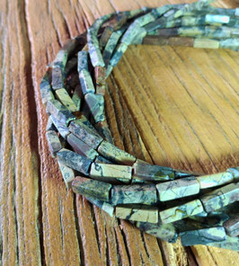 Natürlicher Gelber Türkis Quader ca. 13x4 mm - Strang