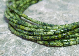 Serpentin - snake skin stone - kleine Röhrchen 5x3 mm - Strang