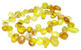 Gelber Opal Tropfen-Nuggets ca. 10-15 mm - Strang