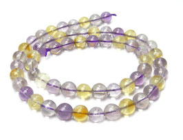 Amethyst & Citrin Kugel-Mix 6 mm - Strang