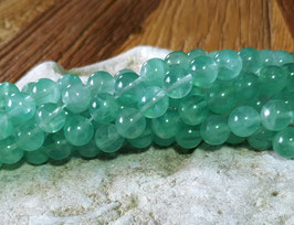 Grüner Fluorit Kugeln 10 mm - Strang