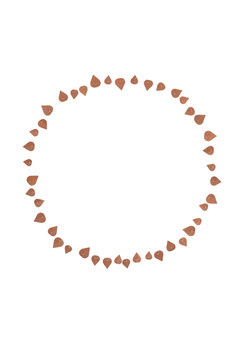 Papierzweig, Twig leaves brown von Jurianne Matter