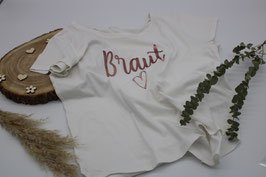 T-Shirt Bügelbild "Braut" und "Team Braut"