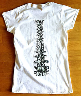 T-Shirt Wirbelsäule (Foto Transfer Textildruck)