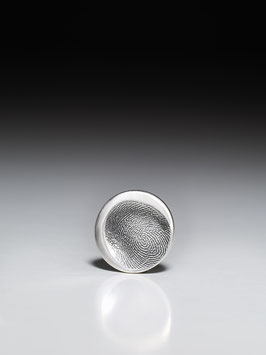 Kleiner runder Fingerprint-Coin in Feinsilber