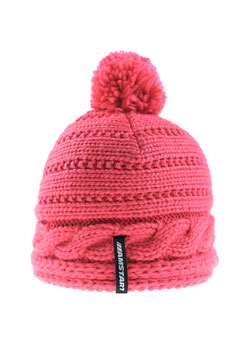 KNIT BEANIE “LOTTA”  - SALMON