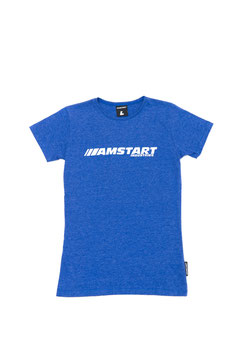 AMSTART SHIRT “LOGO” WOMEN  - BRIGHT BLUE