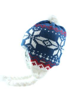 KNIT BEANIE “KNUT” - BLUE