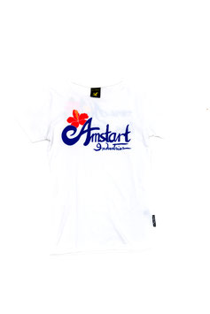 AMSTART SHIRT “MORE ALOHA, LESS LITTER” WOMEN  - BRIGHT WHITE