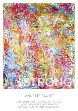 Art Poster Ausstellung 2025 ABSTRAKTION, handsigniert
