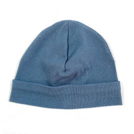Beanie: Jeansblau