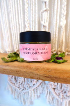 Crème sèche - Rose de Provins & Géranium Rosat - 30 ml