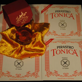 Pirastro - Tonica Violastrings SET + Laubach Rosin