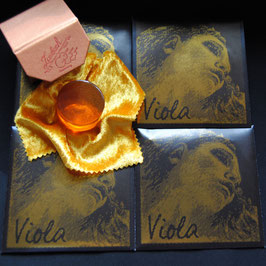 Pirastro - Evah Pirazzi Gold Violastrings SET + Laubach Gold Rosin