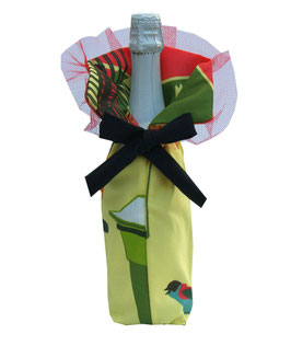 Bunte Rüschen Flaschen-Tasche