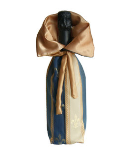 Flaschen-Tasche blau gestreift