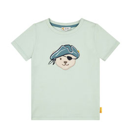 Steiff: T-Shirt kurzarm Teddykopf ohne Quietsche, Farbton: surf spray